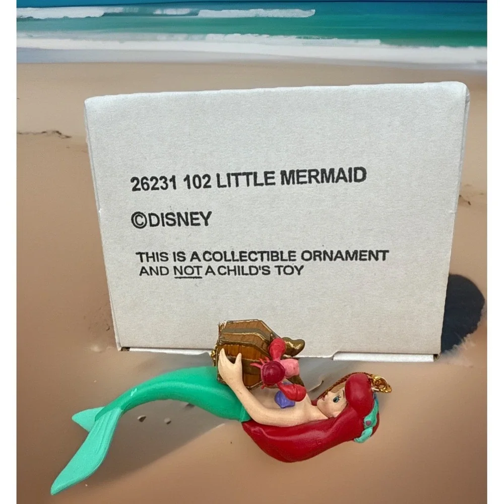 Disney Christmas Magic 102 Little Mermaid Ariel Ornament Collectible In Box Used